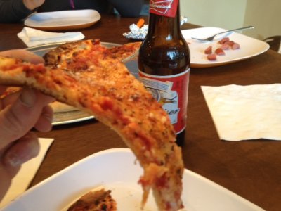 pizza and beer.JPG