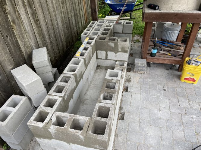Cinder block bbq island plans discount