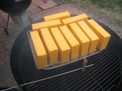 Cheese on Smoker 2-27-11.JPG