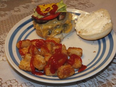 3 portabella grilled onion double cheeseburger with tots.jpg
