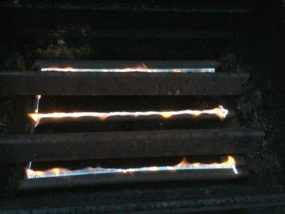 Gas grill yellow flame online