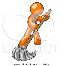 17072_orange_man_wearing_a_tie_using_a_mop_while_mopping_a_hard_floor_to_clean_up_a_mess_or_spill.jpg